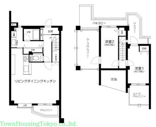 タウンシップ尾山台の物件間取画像